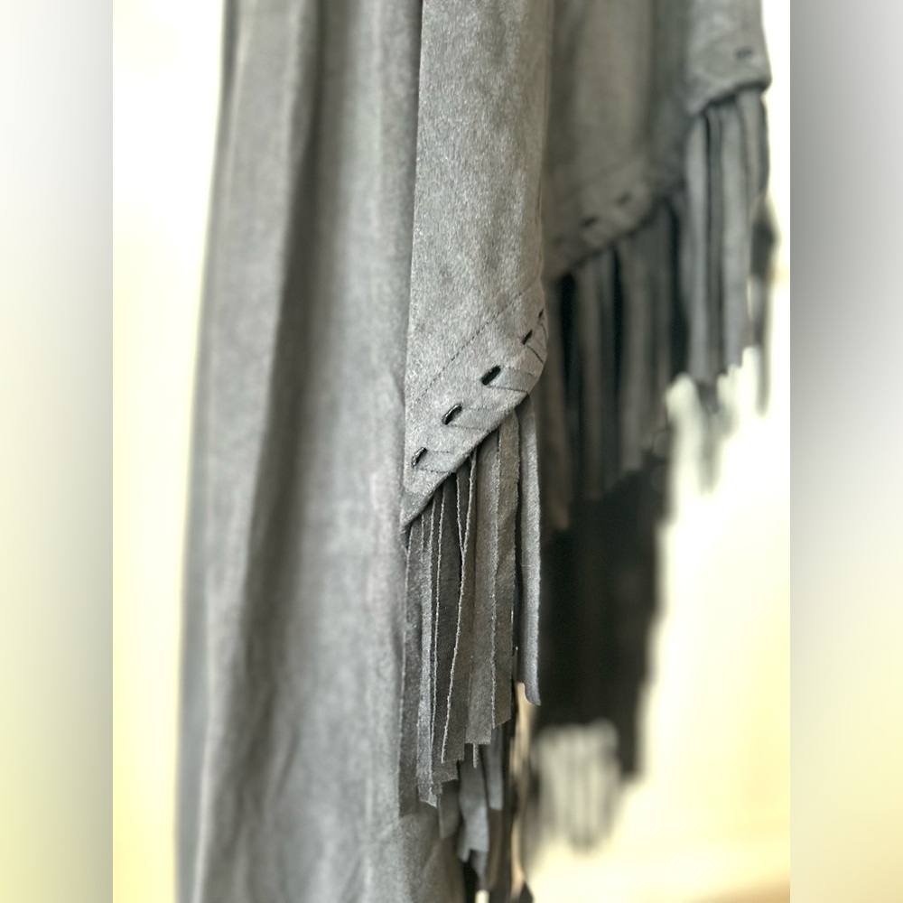 NWT Brontë High Low Suede Look Fringe Dress Western Boho Sz S - Picture 6 of 11